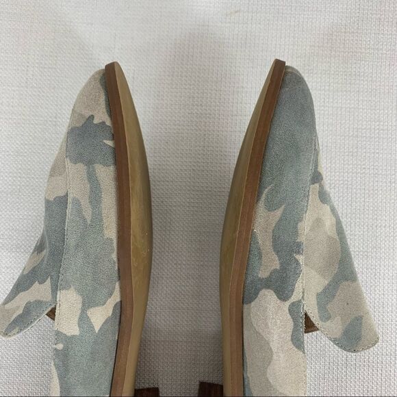 Susina size 8 Gray Suede Camo Camouflage Kellen Almond Toe Loafer - Picture 10 of 14